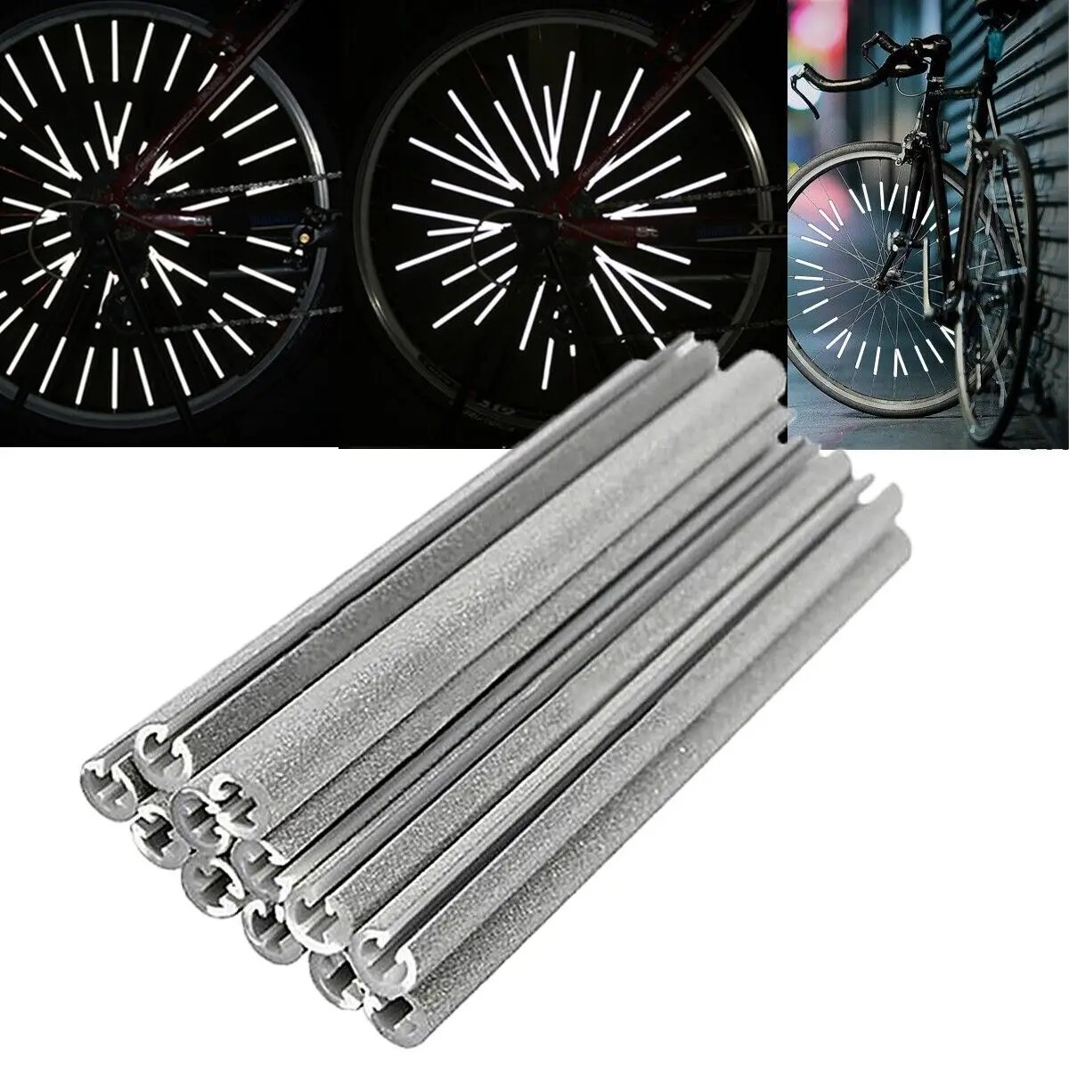 Spoke Reflector Set - 12 adet/takım bisiklet jant teli ABS