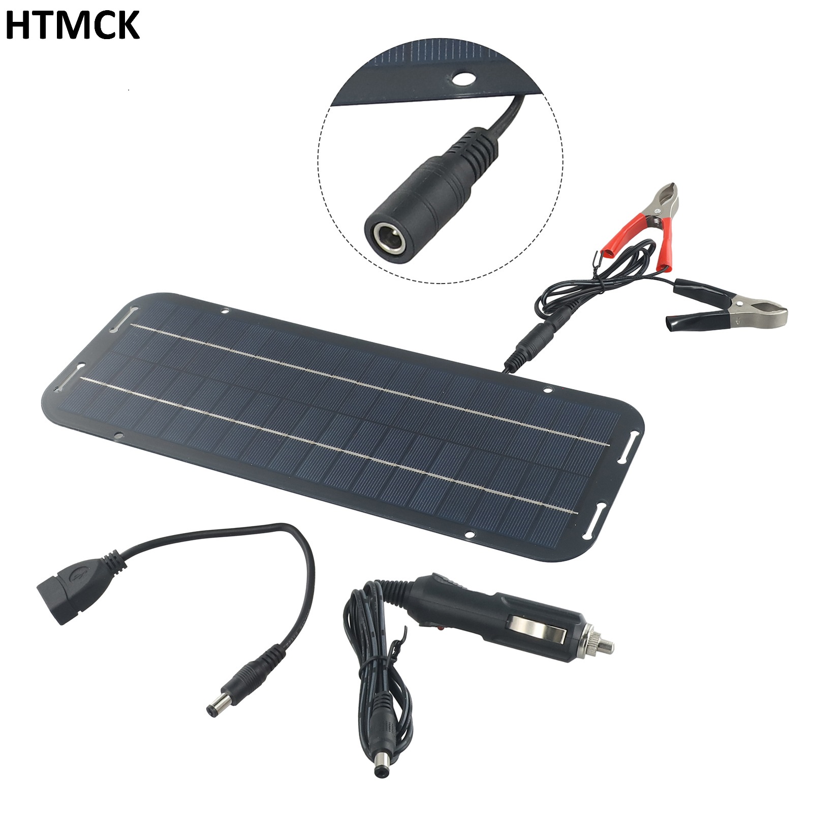 Usb Charger Dynamo - 12V Monokristal Güneş Paneli Damlama Akü