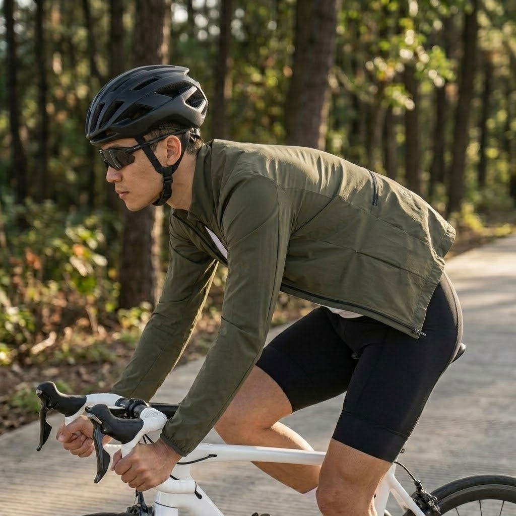 Cycling Commute Jacket - MY KILOMETRE Bahar erkek Çakıl Su