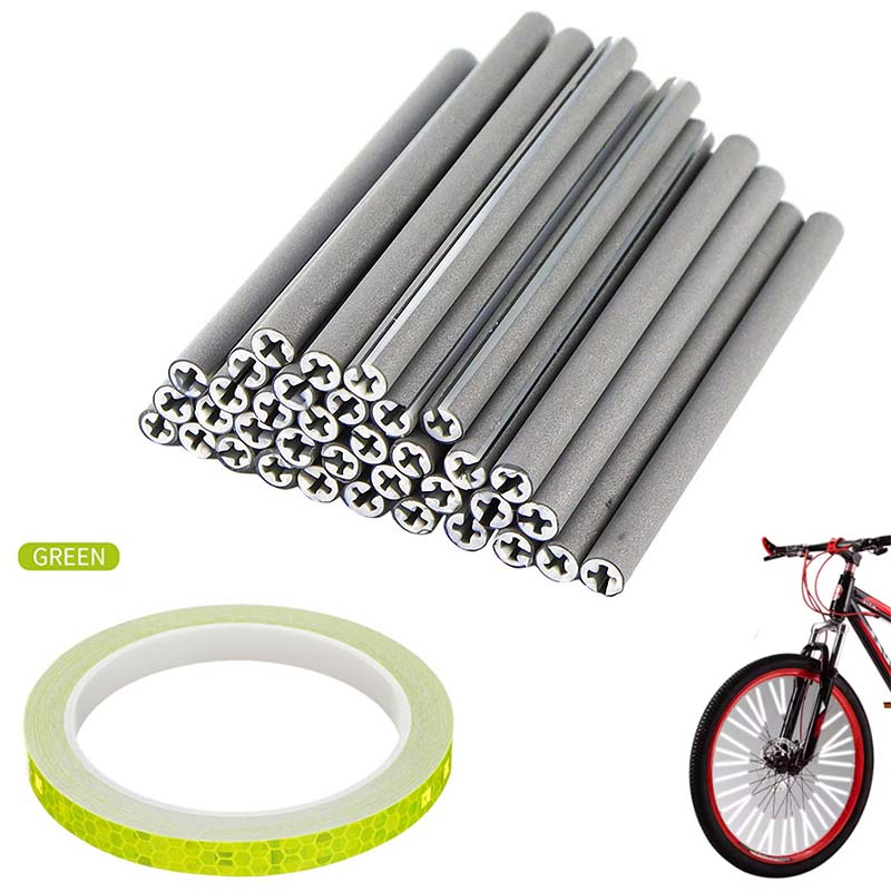 Spoke Reflector Set - Yeşil Çerçeveli Bisiklet Telleri Reflektör Seti