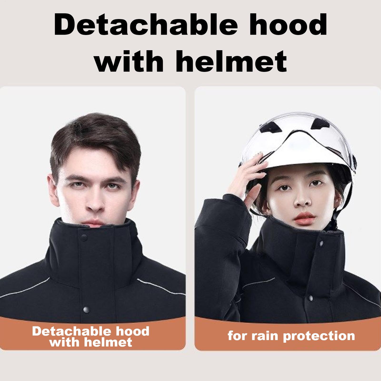 Cycling Commute Clothes - Motosiklet kış ceketi 4 cepli sıcak