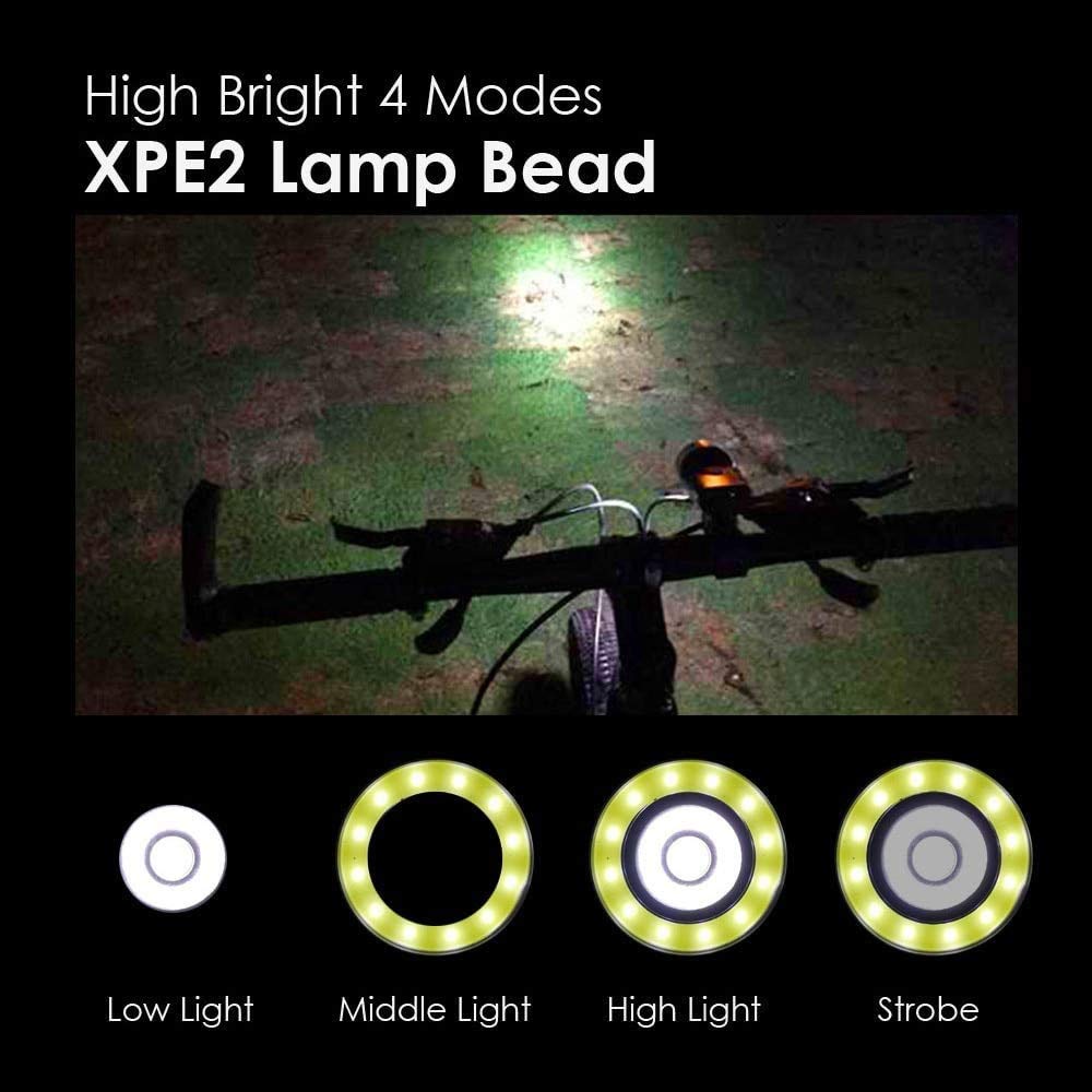 Cycling Commute Gear - LED Su Geçirmez Şarj Edilebilir Bisiklet