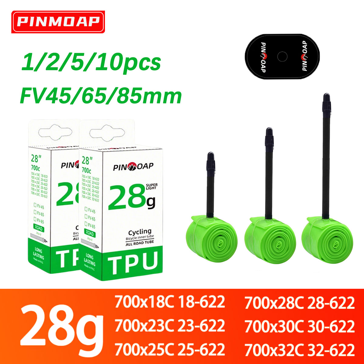 Inner Tube 700C - 1/2/5/10 adet Yeni Ultra Hafif Yol