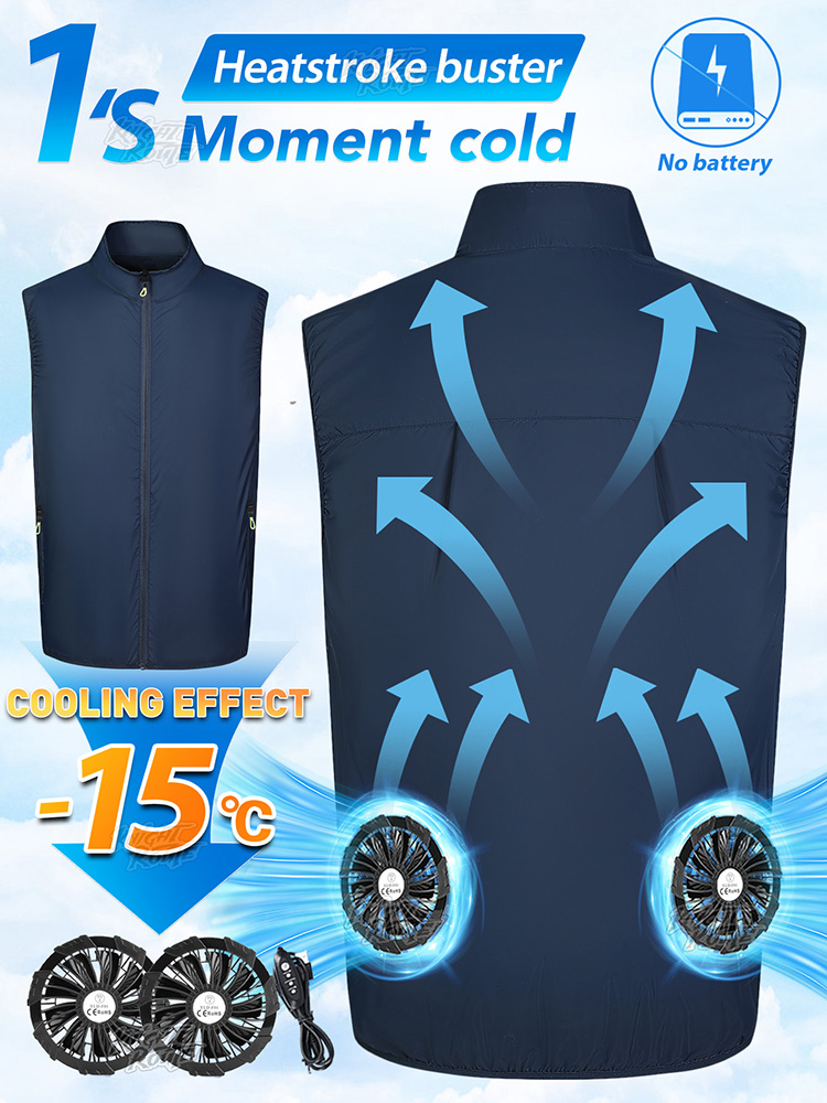 Cycling Commute Clothes - Fanlı Yelek Giyilebilir Soğutmalı Klima Kıyafetleri