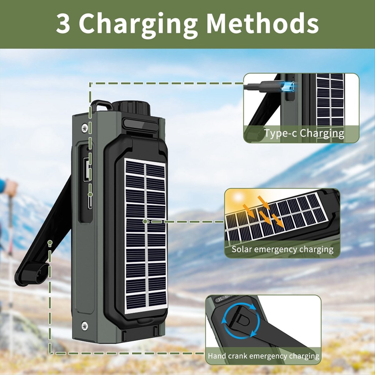 A26Z Taşınabilir Güneş Enerjil - Usb Charger Dynamo incelemesi ve fiyatı