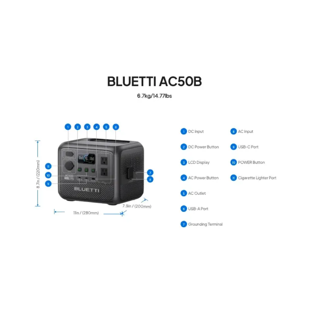 BLUETTI AC50B Taşınabilir Güç  - Usb Charger Dynamo incelemesi ve fiyatı