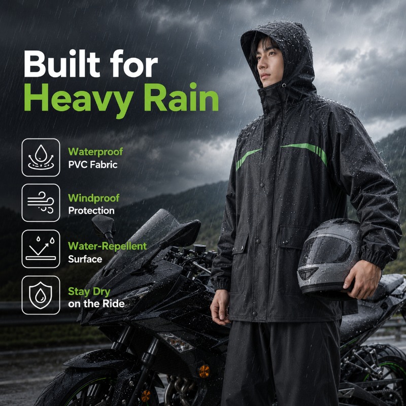 Unisex 2 Parçalı Su Geçirmez B - Cycling Commuter Rain Jacket incelemesi ve fiyatı