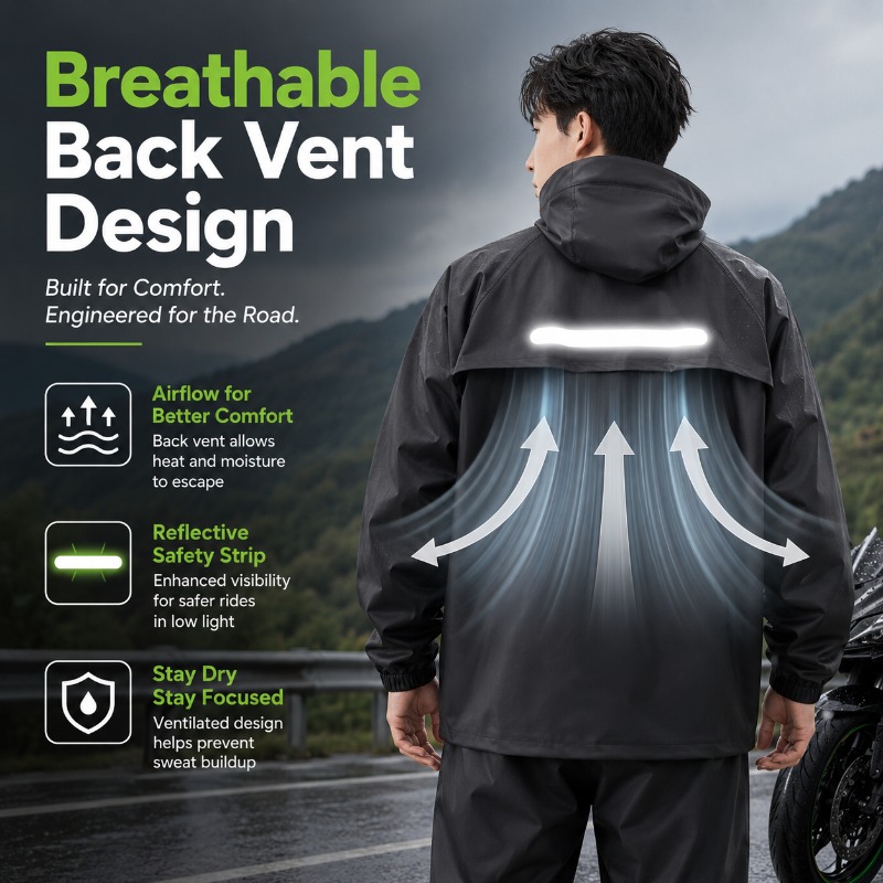 Unisex 2 Parçalı Su Geçirmez B - Cycling Commuter Rain Jacket incelemesi ve fiyatı